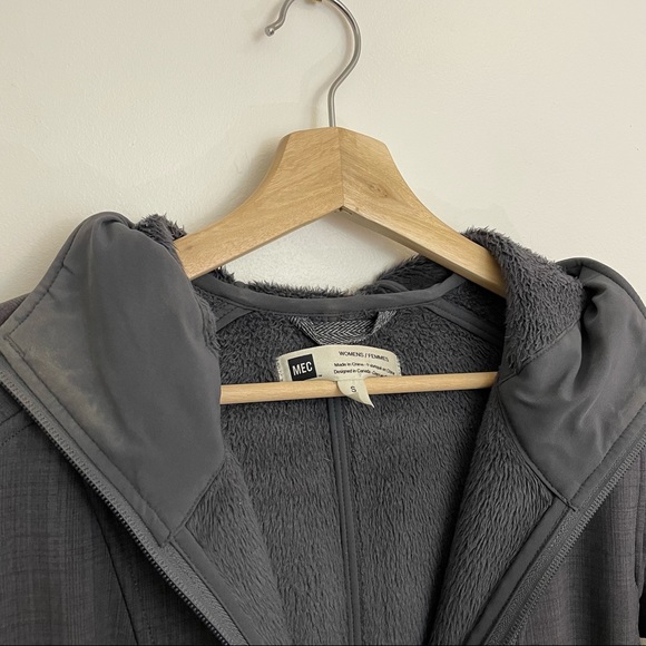 MEC | Charcoal Heather Duster Fleece Lined Coat - Picture 4 of 12